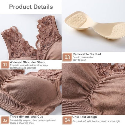 Lace Lift Luxe Bra💖 Breathable Sports Push Up Lace Bra