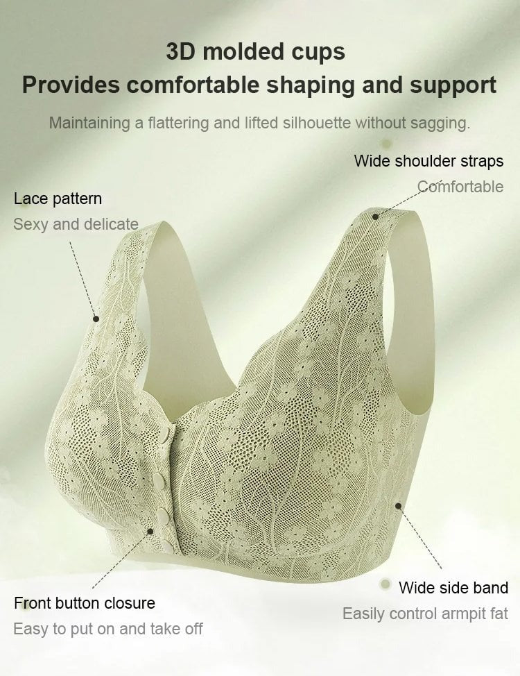 Comfortable & Convenient Front Button Bra
