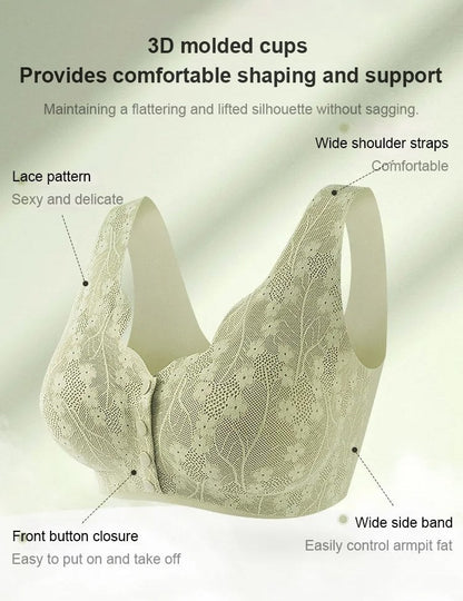 Comfortable & Convenient Front Button Bra