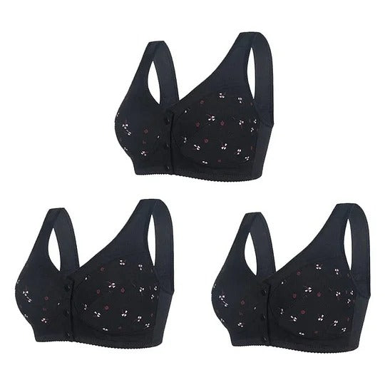 Design for Senior Front Closure Cotton Bra