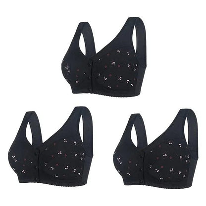 Design for Senior Front Closure Cotton Bra