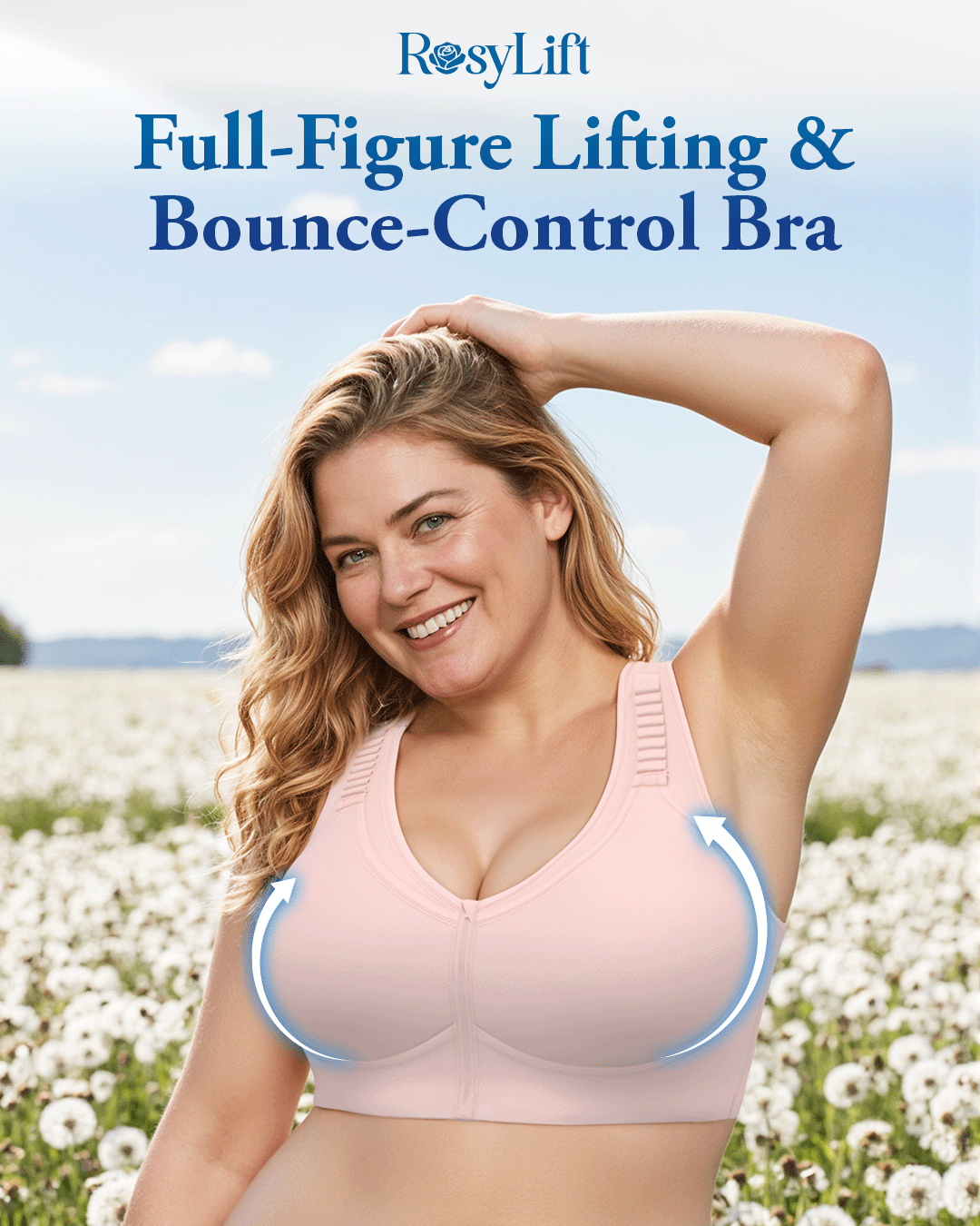 RosyLift - Ultimate Lifting Bounce Control Front Zipper Bra