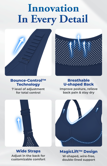 RosyLift - Ultimate Lifting Bounce Control Front Zipper Bra