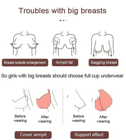 🎁Super gather bra | Wireless Push-up Bra👍No more sagging breasts