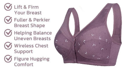 Design for Senior Front Closure Cotton Bra