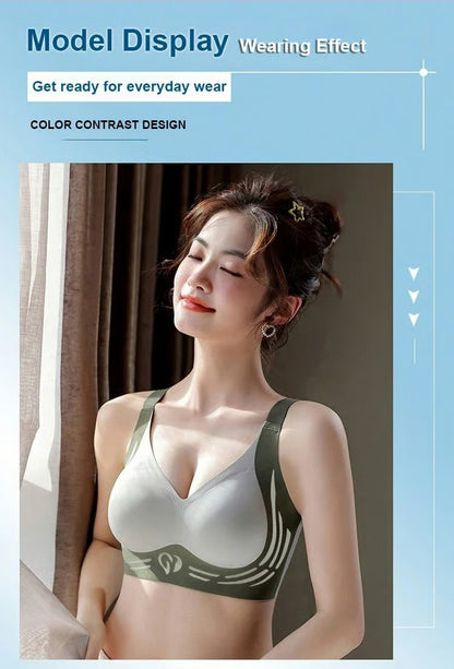 🎁Super gather bra | Wireless Push-up Bra👍No more sagging breasts