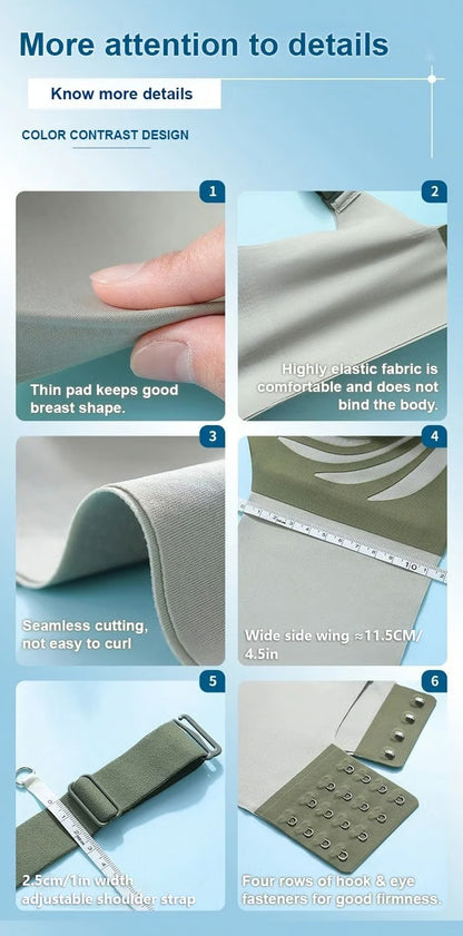 🎁Super gather bra | Wireless Push-up Bra👍No more sagging breasts