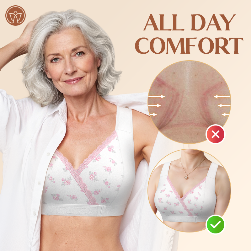 Fiona Bra - Comfortable & Convenient Front Wrap Closure Bra for Seniors
