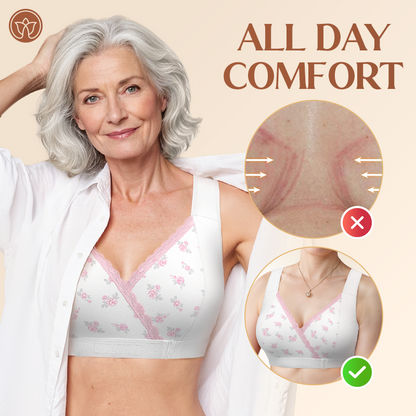 Fiona Bra - Comfortable & Convenient Front Wrap Closure Bra for Seniors