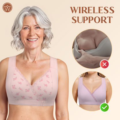 Fiona Bra - Comfortable & Convenient Front Wrap Closure Bra for Seniors