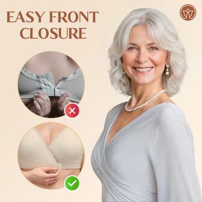 Fiona Bra - Comfortable & Convenient Front Wrap Closure Bra for Seniors