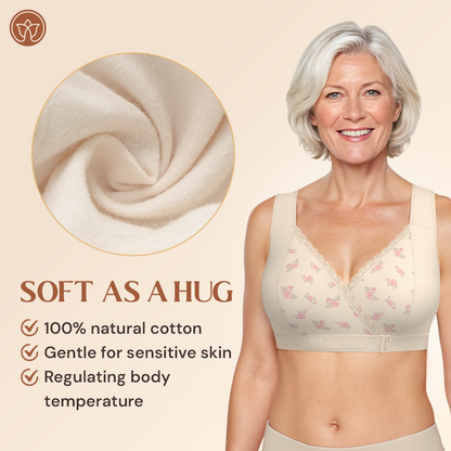 Fiona Bra - Comfortable & Convenient Front Wrap Closure Bra for Seniors