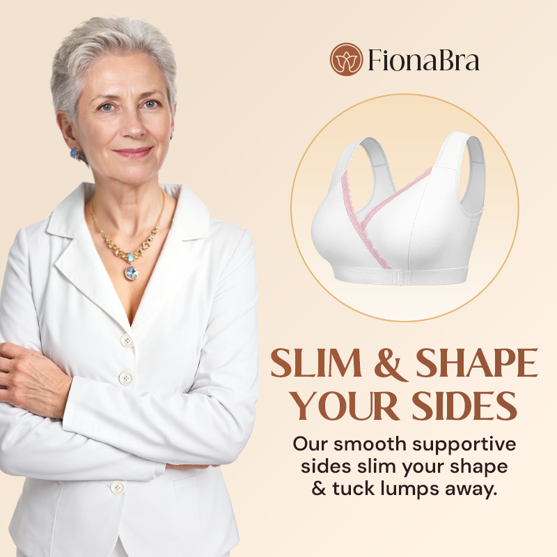 Fiona Bra - Comfortable & Convenient Front Wrap Closure Bra for Seniors