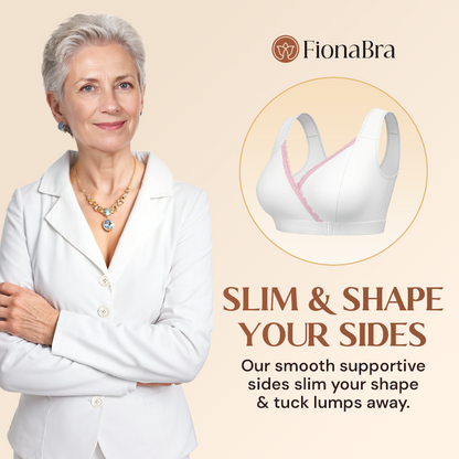 Fiona Bra - Comfortable & Convenient Front Wrap Closure Bra for Seniors