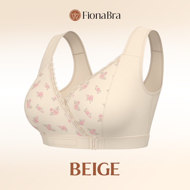 Fiona Bra - Comfortable & Convenient Front Wrap Closure Bra for Seniors