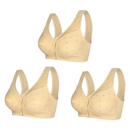 Design for Senior Front Closure Cotton Bra