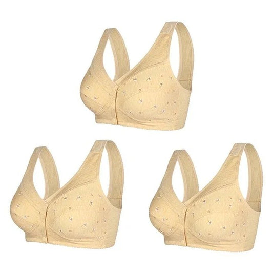 Design for Senior Front Closure Cotton Bra